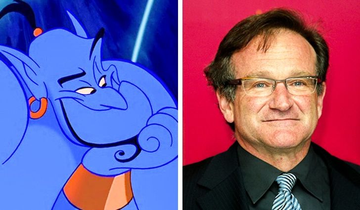 ตัวละคร Genie และ นักพากย์ Robin Williams
