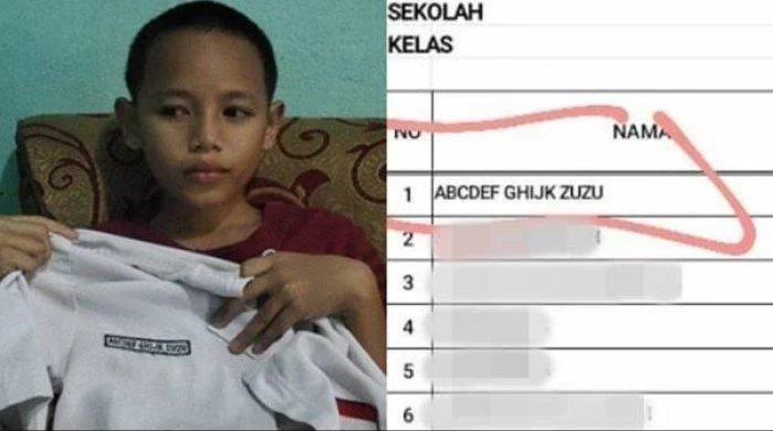 เด็กชายชาวอินโดฯ 'ABCDEF GHIJK' กับชื่อสุดแปลกที่พ่อตั้งให้ 